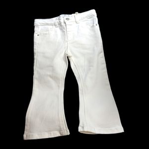 Zara Children's White Flare Jeans. Size 18-24 Months. NWT